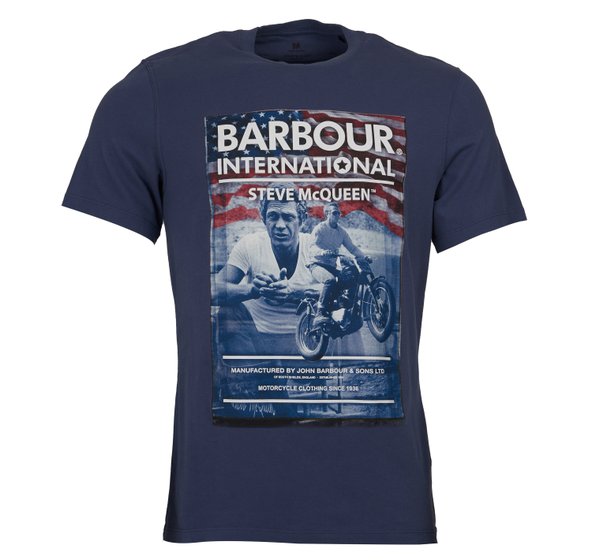 barbour international steve mcqueen t shirt
