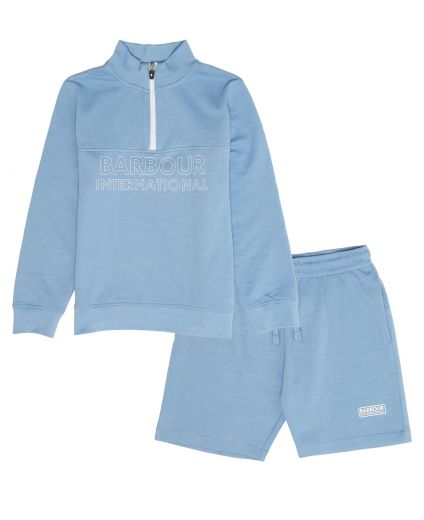 B.Intl Boys Trick Half-Zip Sweatshirt & Shorts Set