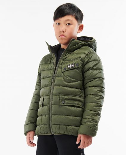 B.Intl Boys Ouston Hooded Quilted Jacket
