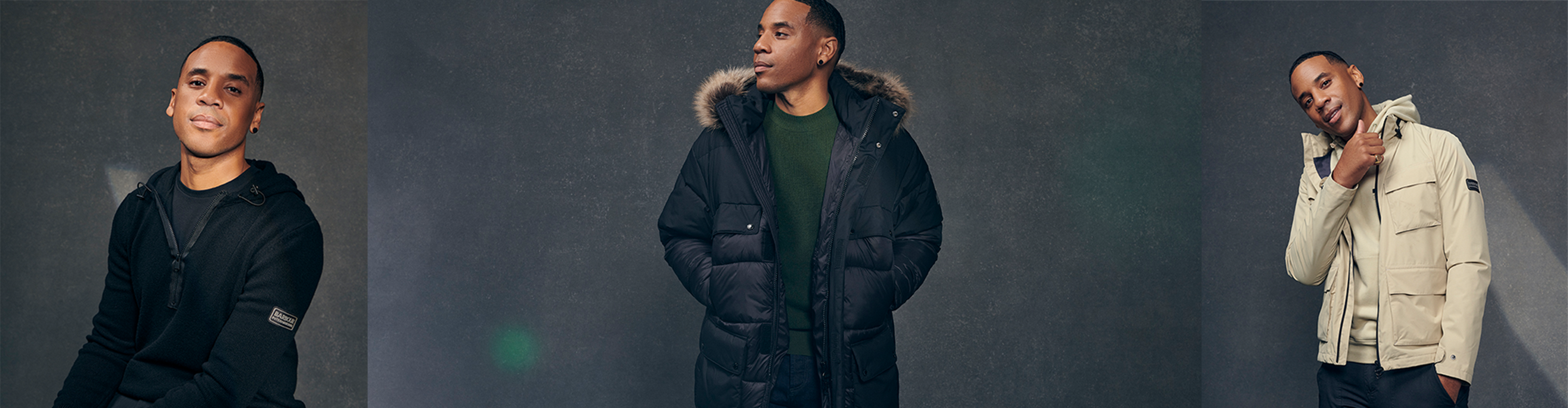 Reggie Yates styles the Barbour International Tourer collection